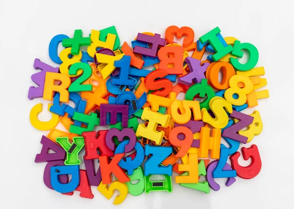 Plastic Magnetic Alphabets Letters Children —  Fotos de Stock