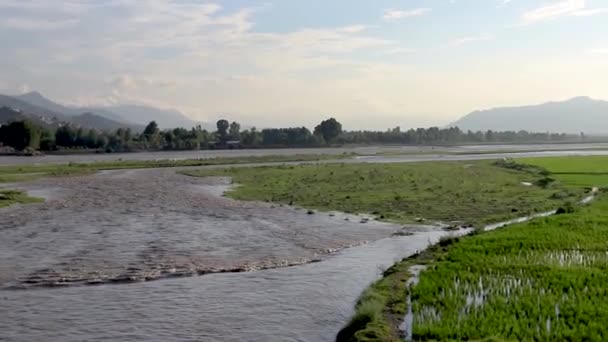 Flood River Swat Heavy Raining Global Warming Effect — Stock video