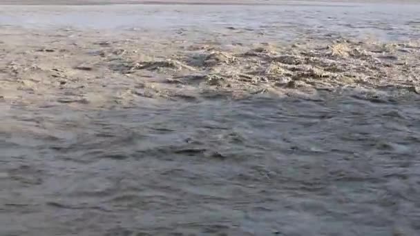 Πλημμύρα Στην Όχθη Του Ποταμού 2022 — Αρχείο Βίντεο