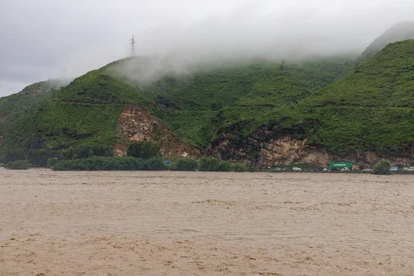 River swat submerge infrastructure after heavy flood in the valley