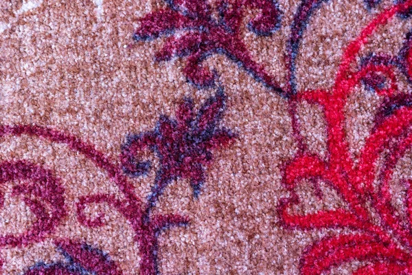Brown Color Carpet Texture Background Closeup — стокове фото