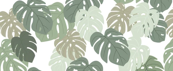Tropické Palmové Lístky Džungle Listí — Stockový vektor