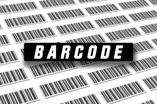 Barcode abstract art design using stripes in parallel rows with perspective. Used as a background or a poster for any Bar Code related concept like global security, tracking, scanning and encryption.