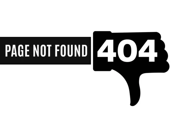 404 page not found Error message using thumbs down shape. Used as a background for concepts like internal server problems, broken links and technical issues, protected and hidden content on websites.