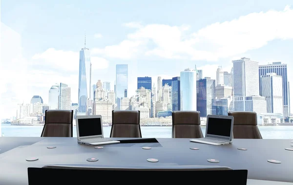 Führungskräfte Diskutieren Sitzungssaal Über Unternehmensergebnisse Geschäftskonzept Unternehmen Arbeitsgruppen Und Teamdiskussionen — Stockfoto