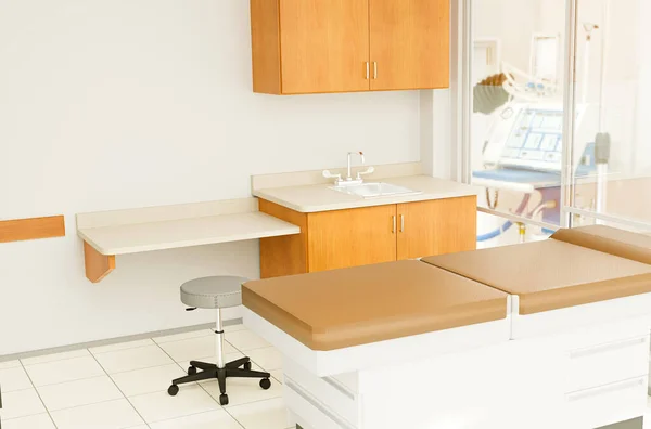 Sağlık kliniğindeki tıp bürosunun içinde. İlaç ve sağlık hizmetleri. 3d illüstrasyon.
