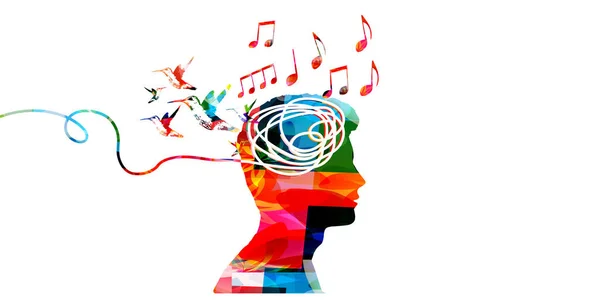 Concept Musical Avec Notes Musicales — Image vectorielle