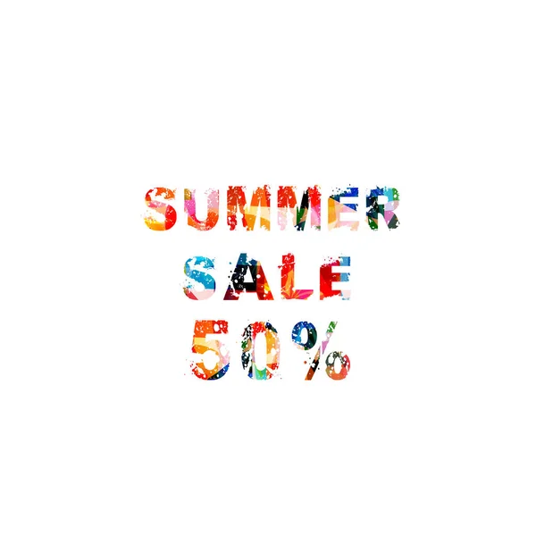 Summer Sale Banner Vector Illustration Sale Poster Promotions Ads Shopping — Vettoriale Stock