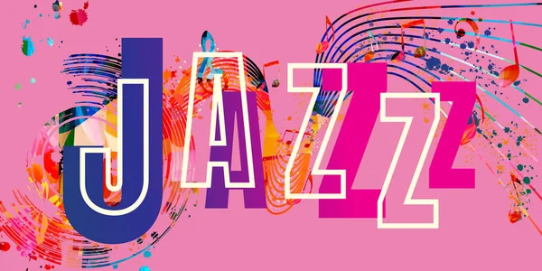 Zenei Plakáttervezés Hangszerekkel Élő Koncert Eseményekkel Jazz Zenei Fesztiválokkal Műsorokkal — Stock Vector