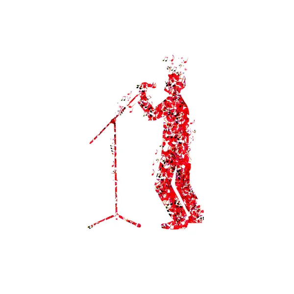 Vektor Illustration Man Röd Kostym — Stock vektor