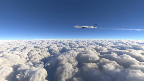 Vliegtuigen Die Vliegen Flight Simulator 2020 Game Nov 2021 Sao — Stockfoto