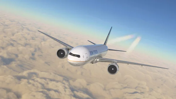 Boeing 777 United Flight Simulator 2020 Játék Nov 2021 Sao — Stock Fotó