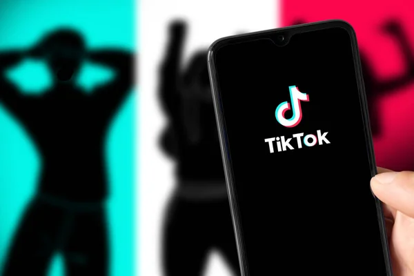 Tik Tok App Smartphone Screen Jan 2022 Sao Paulo Brazil — Stock Fotó