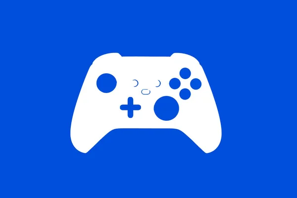 Game Controller Illustration Blue Background — Stock Photo, Image