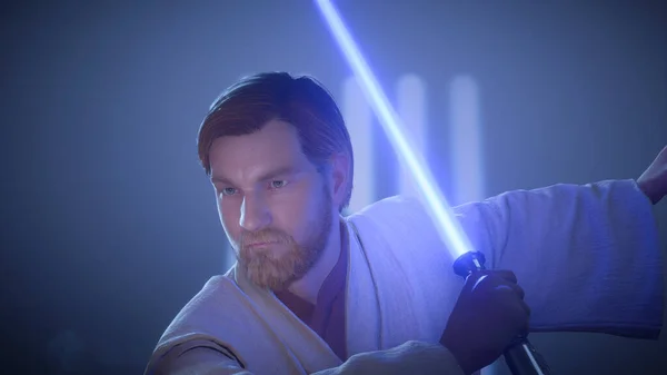 Render Obi Wan Kenobi Εικονογράφηση Μαρ 2022 Σάο Πάολο Βραζιλία — Φωτογραφία Αρχείου