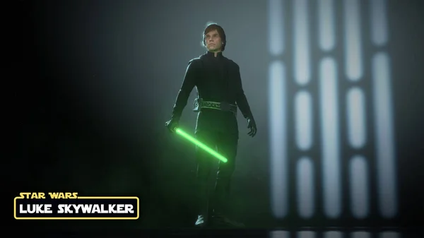 Luke Skywalker Con Logotipo Nombre Star Wars Ilustración Aug 2021 —  Fotos de Stock
