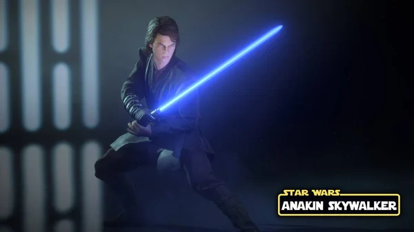 Anakin Skywalker Con Logotipo Nombre Star Wars Ilustración Aug 2021 —  Fotos de Stock