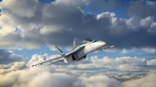 Maverick Top Gun Avión Volando Sobre Cielo — Foto de Stock