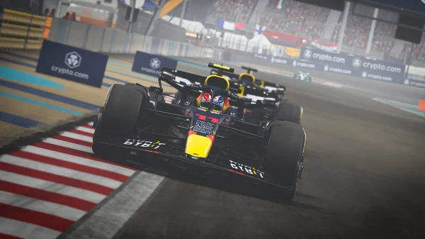 Red Bull Racing Auto Ilustrace Červen 2022 Sao Paulo Brazílie — Stock fotografie