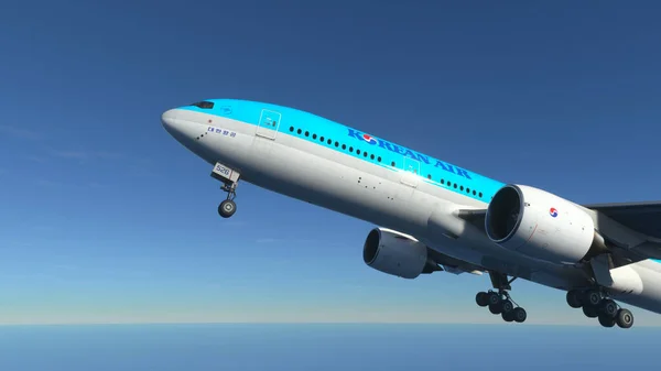 Boeing 777 Korean Air Abflug Von Seoul September 2022 Seoul — Stockfoto