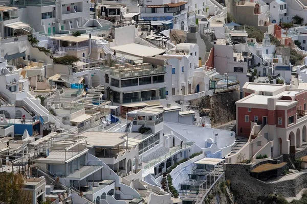 Blick Auf Das Malerische Dorf Fira Santorini — Stockfoto