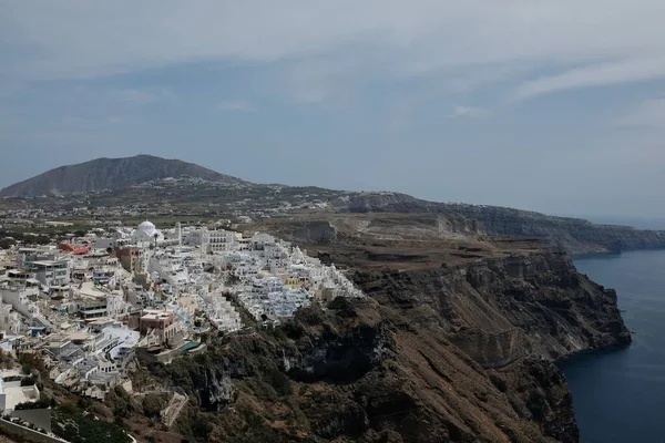 그리스 산토리니에 피라라는 과에게 놀라운 — 스톡 사진