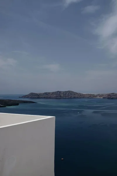 Кикладская Архитектура Эгейское Море Греции Санторини — стоковое фото