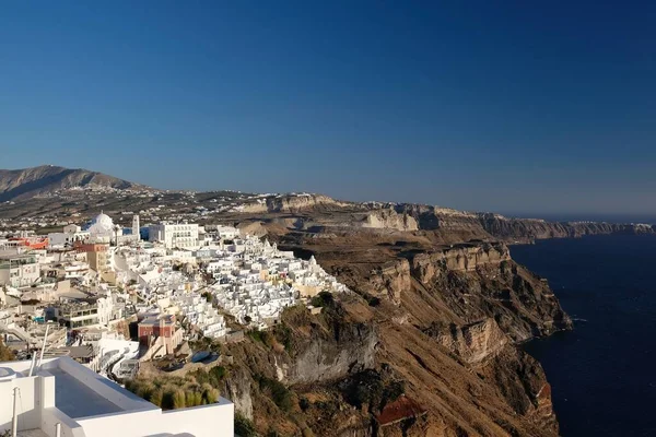 그리스 산토리니에 피라라는 과에게 놀라운 — 스톡 사진
