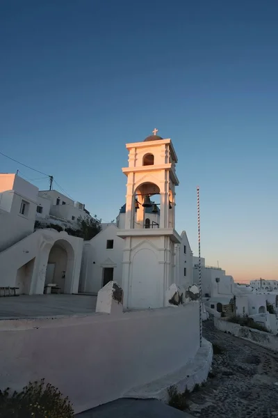 Beautiful Whitewashed Orthodox Church Ios Greece — 스톡 사진