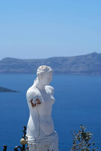 Santorin Griechenland Mai 2021 Nachbildung Der Göttin Aphrodite Auf Santorin — Stockfoto