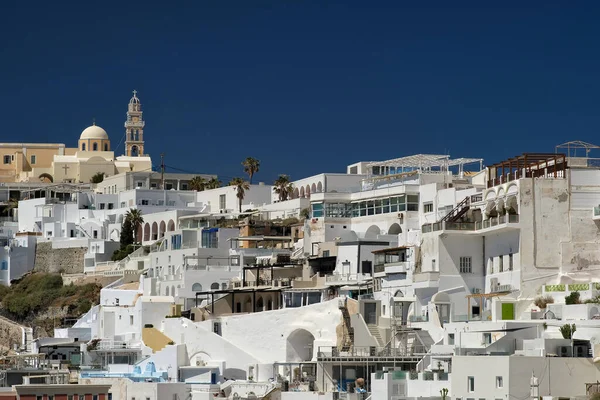 Santorin Griechenland Mai 2021 Blick Auf Die Malerischen Villen Mit — Stockfoto