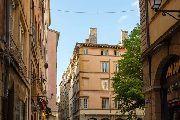 Lyon France May 2022 Typical Colourful Residential Buildings Old City — Stock Photo, Image