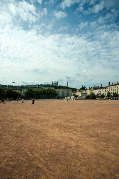Lyon Frankreich Mai 2022 Blick Auf Den Berühmten Platz Bellecour — Stockfoto