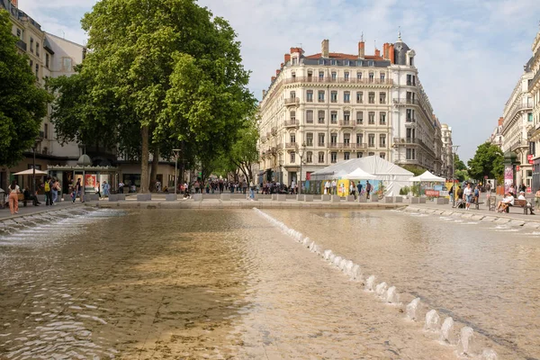 Lyon France May 2022 Pool Water Shopping District Lyon — 图库照片