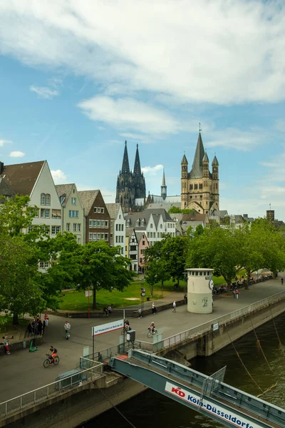 Köln Deutschland Mai 2022 Panoramablick Auf Den Dom Sankt Martin — Stockfoto