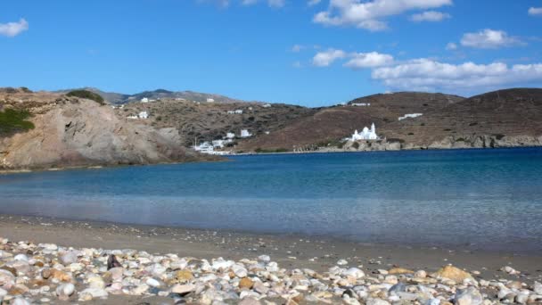 Den Fantastiske Smukke Strand Tzamaria Med Sine Klare Turkise Farvande – Stock-video