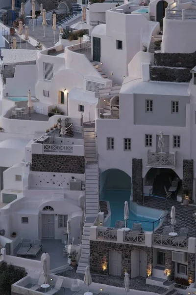 Ios Greece July 2019 Areal View Hotel Rooms Rent Village — Fotografia de Stock