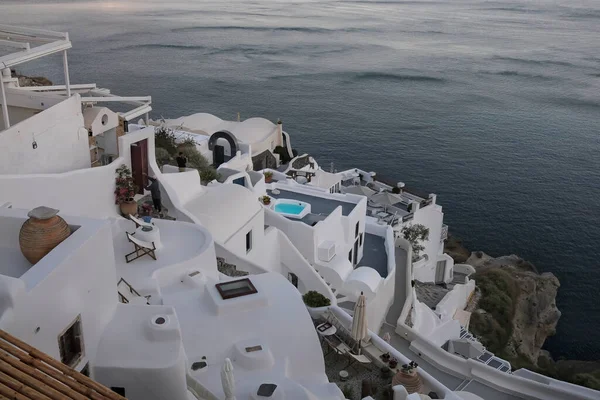 Amazing Whitewashed Village Oia Santorini — Stock Photo, Image