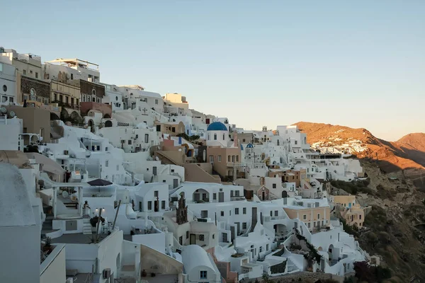 Amazing Whitewashed Village Oia Santorini — Stockfoto