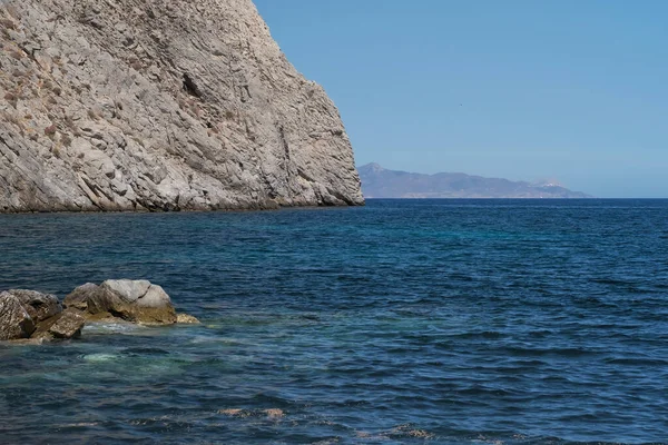 Famosa Playa Perissa Santorini — Foto de Stock