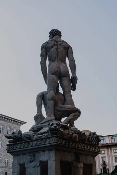 意大利佛罗伦萨多摩广场的雕塑 — 图库照片