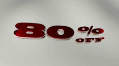 Beyaz Dalgalarda Kırmızı 3D Metin% 80 indirimli, indirimli, indirimli. 3B Hazırlama