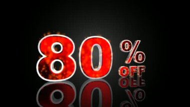 Kırmızı 3D Metin Ateş Parçacıkları ile% 80 indirimli, Sıcak Satış, İndirim. 3B Hazırlama