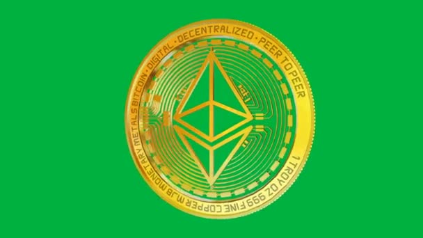 Création Ethereum Avec Écran Vert Expéditeur — Video