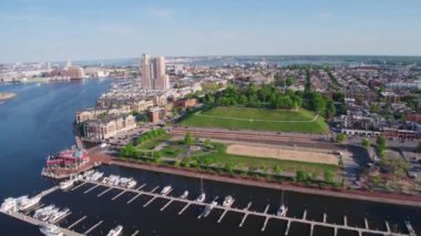 Baltimore, Maryland, İç Liman, Hava Manzarası, Muhteşem Manzara