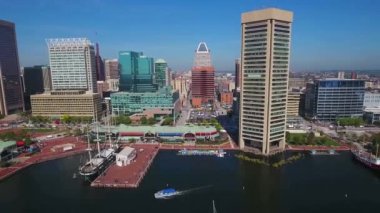 Baltimore, Maryland, Aerial View, Downtown, Inner Harbor