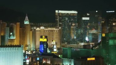 Las Vegas, Night, Nevada, Aerial View, City Lights, Las Vegas Bulvarı