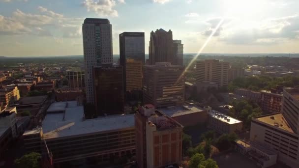 Birmingham Vista Aérea Alabama Centro Ciudad Paisaje Increíble — Vídeo de stock
