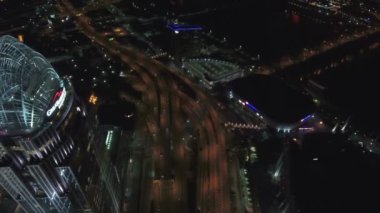Cincinnati Gece, Şehir Merkezi, Ohio, Şehir Işıkları, Hava Manzarası