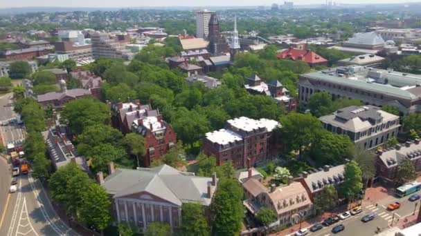 Cambridge Massachusetts Harvard University Vista Aerea — Video Stock